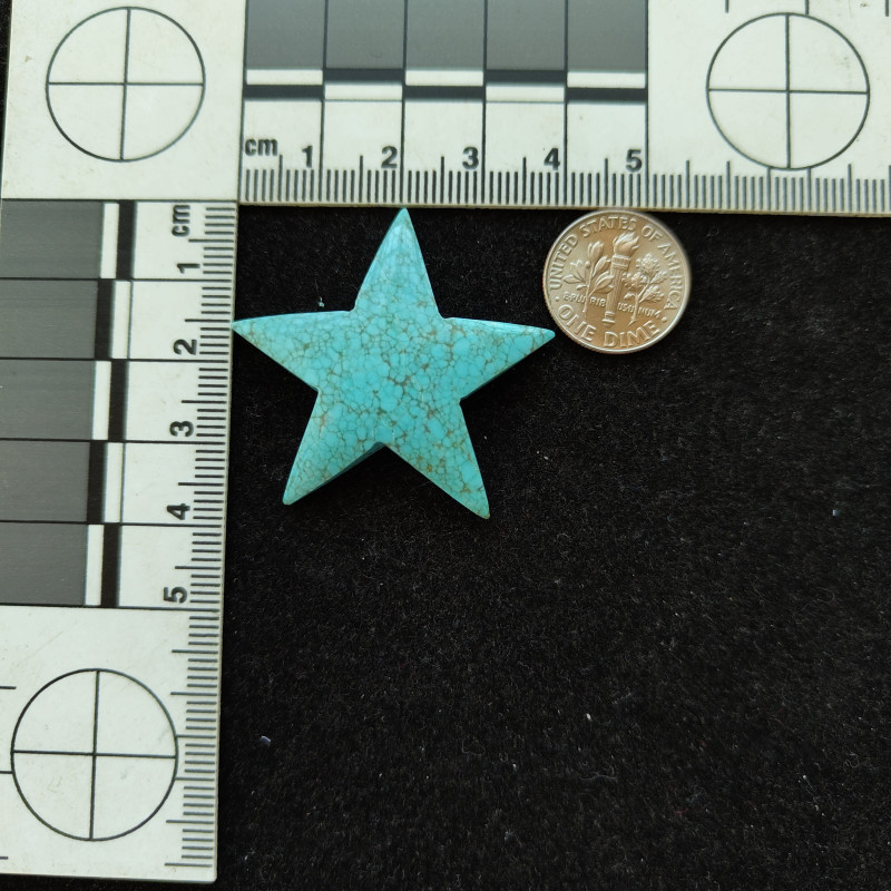 Number 8 Turquoise Star 11123