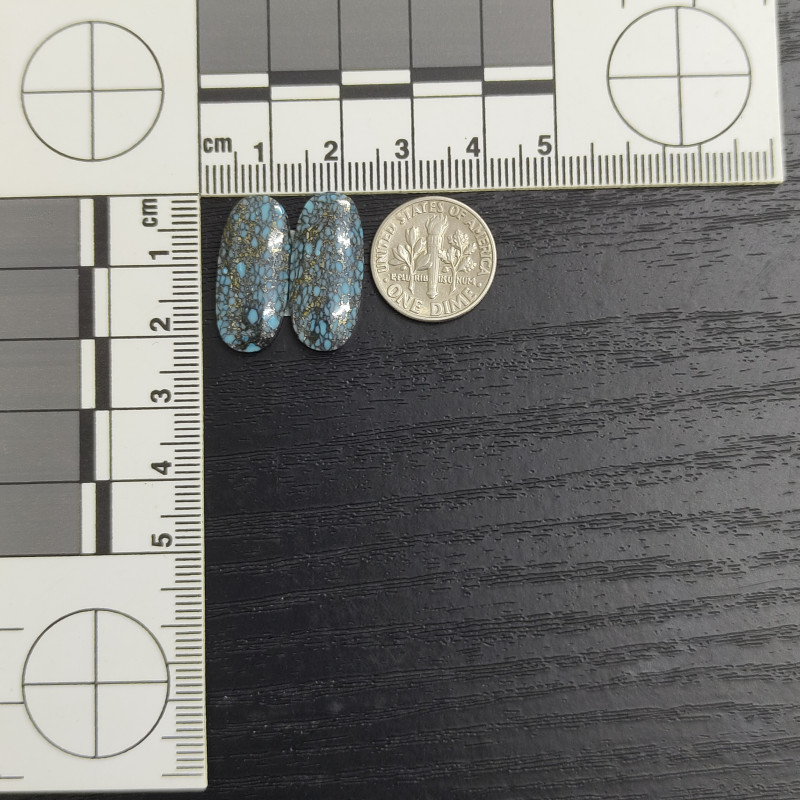 Gibbsite Turquoise Pair 13175